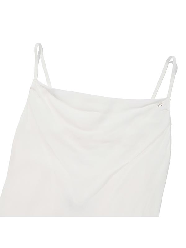Kirsh Back-Point Maxi Sleeveless Dress [Ivory]