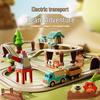 Forest Train Track Adventure Set: Educational Puzzle & Construction Vehicles for Ages 3-6