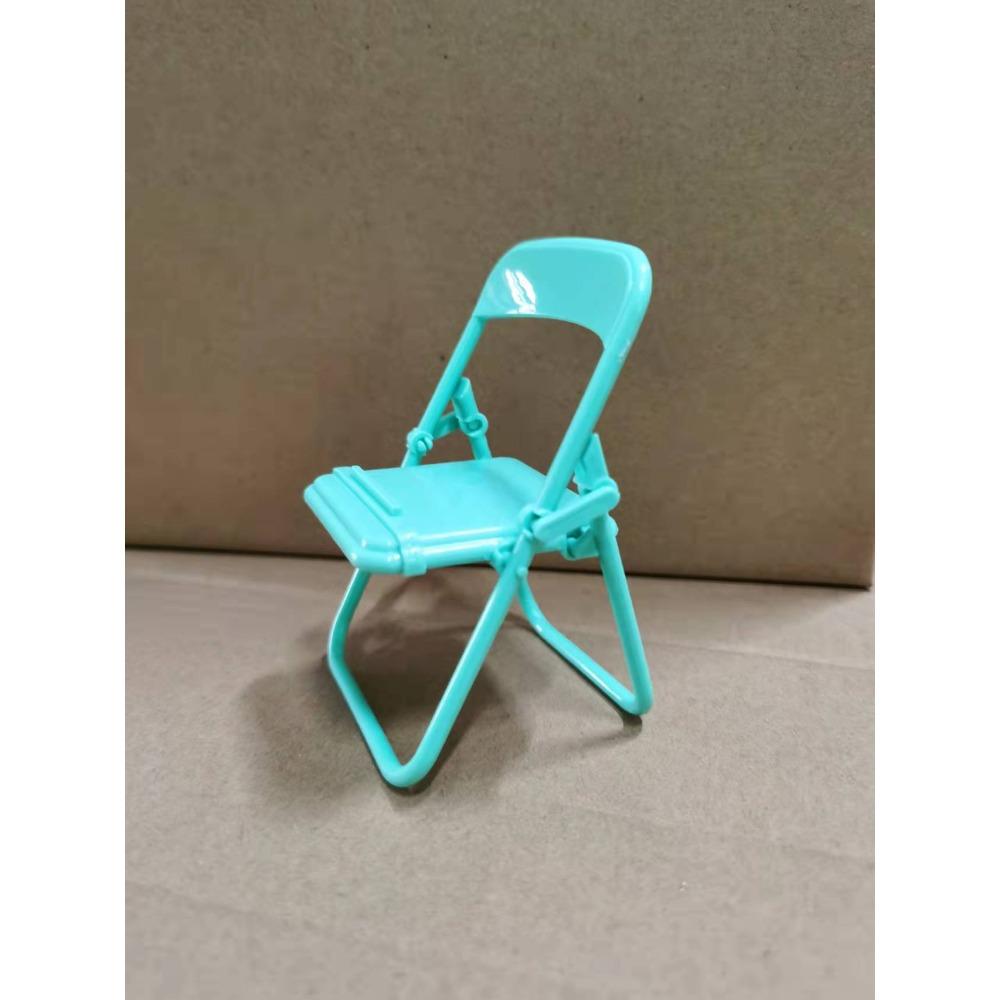 

Creative Small Chair Mobile Phone Desktop Bracket, Macaron Stool Foldable Mobile Phone Chair Bracket зелений