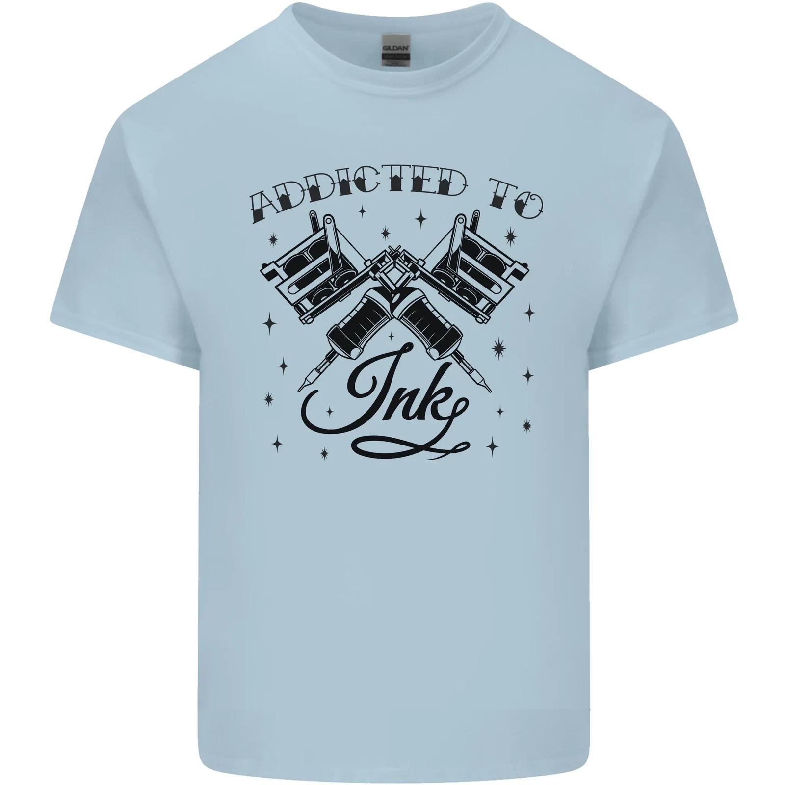 Addicted to Ink Tattoo Artist Kids T-Shirt Childrens XL