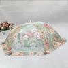 Dustproof Mesh Table Cover Fly Proof Stain Proof Table Cover Food Cover Lace Mesh Folding Vegetable Cover 2024