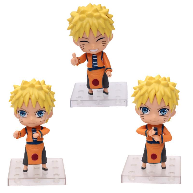 11cm 3Pcs/Set Naruto Anime Action Figure Uchiha Itachi Kakashi Cartoon Toys Akatsuki Collectible Ornament For Adults Gift Poseable Articulated Scale