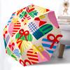 1pc Heart-patterned Automatic Folding Umbrella - Portable Collapsible, 8-Rib Durable Frame, Perfect for Outdoor Use,  Yy251218091