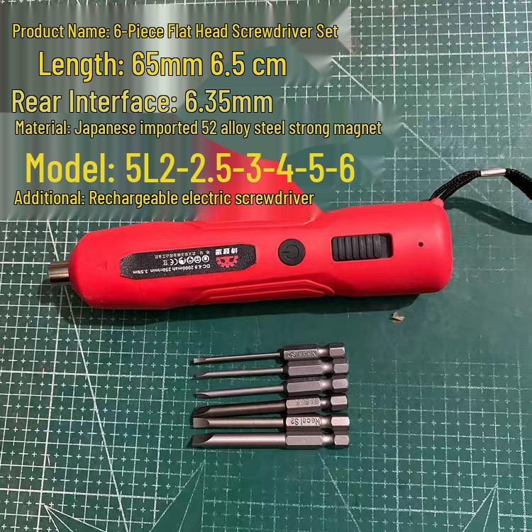 Japan S2 Steel Magnetic Slotted Flat Head Electric Screwdriver Bit