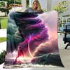 3D Natural ,Tornado, Cloud Blanket,Flannel Blanket Throw Blanket,Warm Blanket for Home Living Room Bedroom Beds Sofa Picnic Kid
