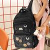 Schoolbag Mori Large-capacity Backpack Female Ins College Style Soft Sister Girl Versatile Transparent Pain Bag Student Class Schoolbag
