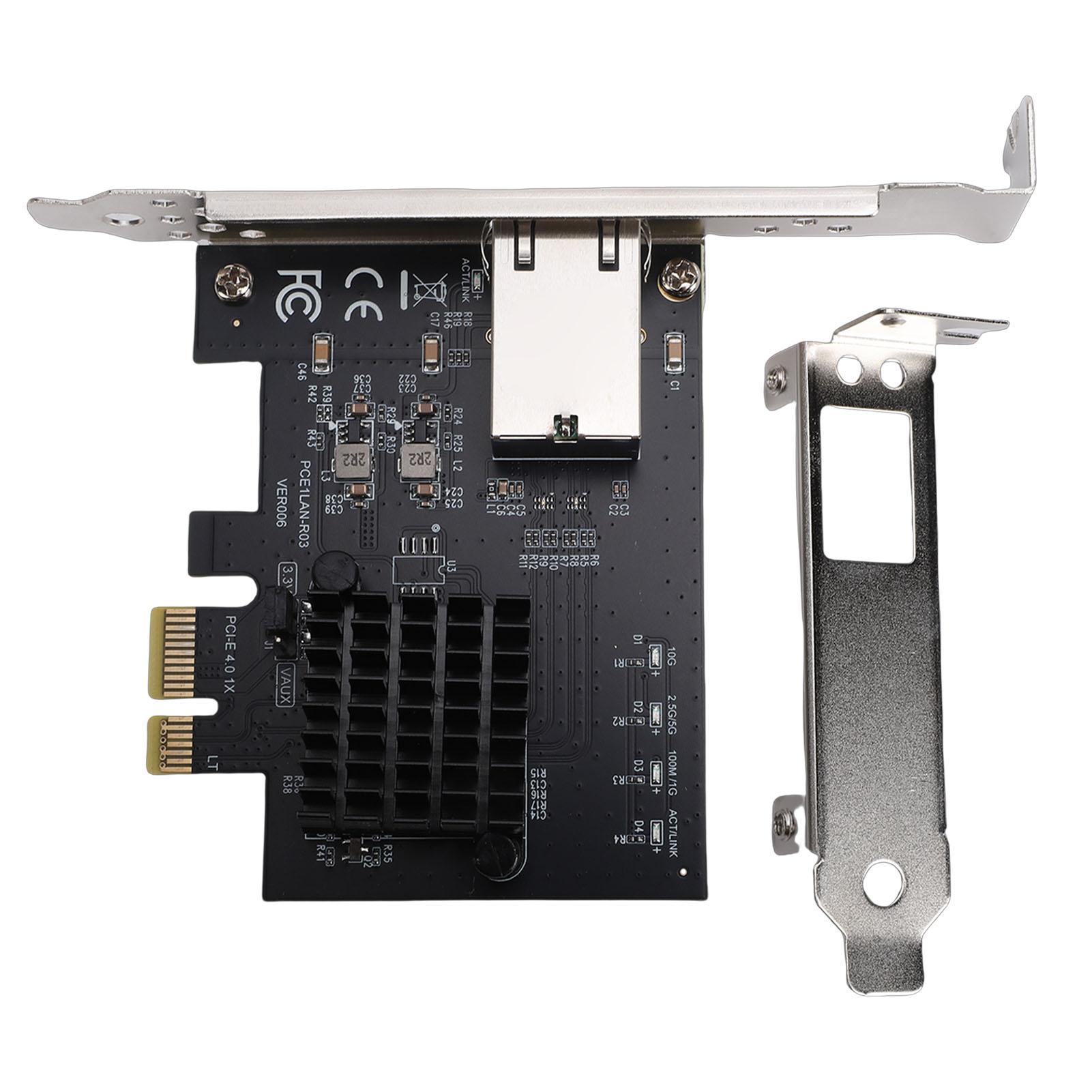 

PCIe X1 10 Gigabit Network Card Diskless PXE 10Gb Ethernet Adapter Support for RTL8127AT Controller for Desktop Server