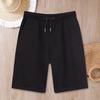 Mid-Rise Elastic Waistband Drawstring Pockets Men Shorts Outdoor Fitness Ice Silk Short Pants