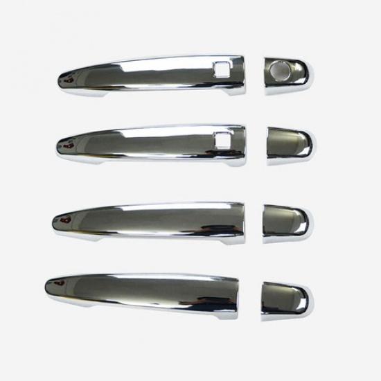 For Toyota Highlander 2008-2013 ABS  Chrome Side Smart Door Handle Cover Trim 8X