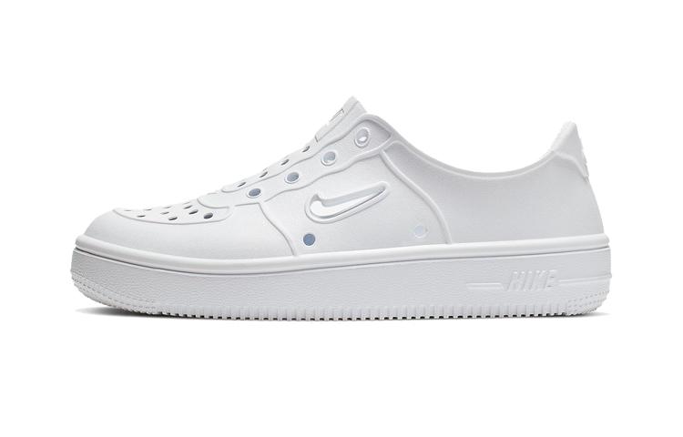 

Nike Air Force 1 Breathable Low top Skateboard Shoes Pure White Children Aged 3 7 Years Old AT5243-100 32