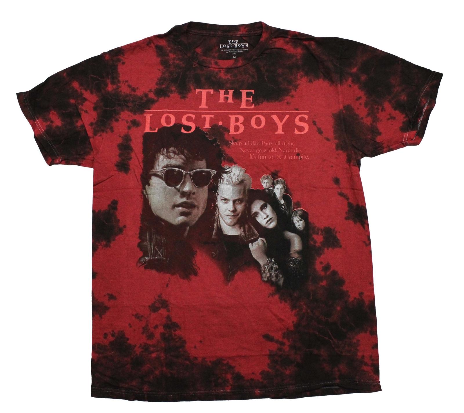 The Lost Boys Mens T-shirt - Movie Poster Cast Tie Dye S