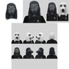 Divertente Maschera Animale Testa di Barboncino Realizzata in Lattice Resistente Perfetta per Feste Divertenti e Costumi