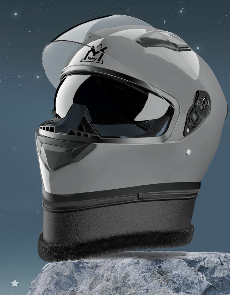 3C Certified Full Face Electric Vehicle Helmet - Winter Anti-fog, Warm, Universal for Men & Women, Cycling Safety