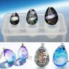 1 Pcs Silicone Molds DIY Crystal Dropper Epoxy Resin Silicone Mold Easter Egg Three-dimensional High Transparency Egg Pendant
