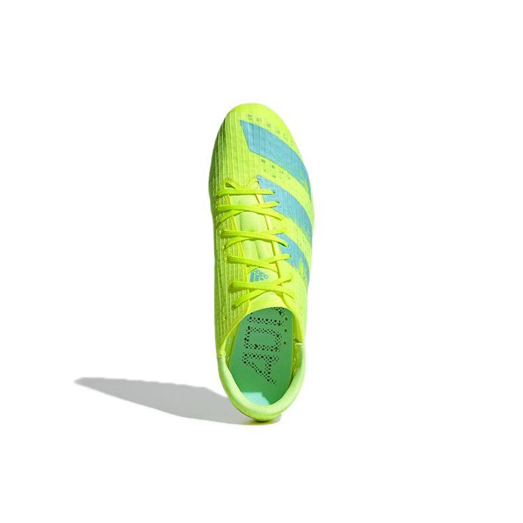 Adidas Adizero Finesse Spikes Solar Yellow Aqua Unisex Sneakers Clear-Aqua Core-Black FW2249
