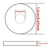 50 M6 Thickened 304 Stainless Steel Flat Washers for Indoor/Outdoor Use