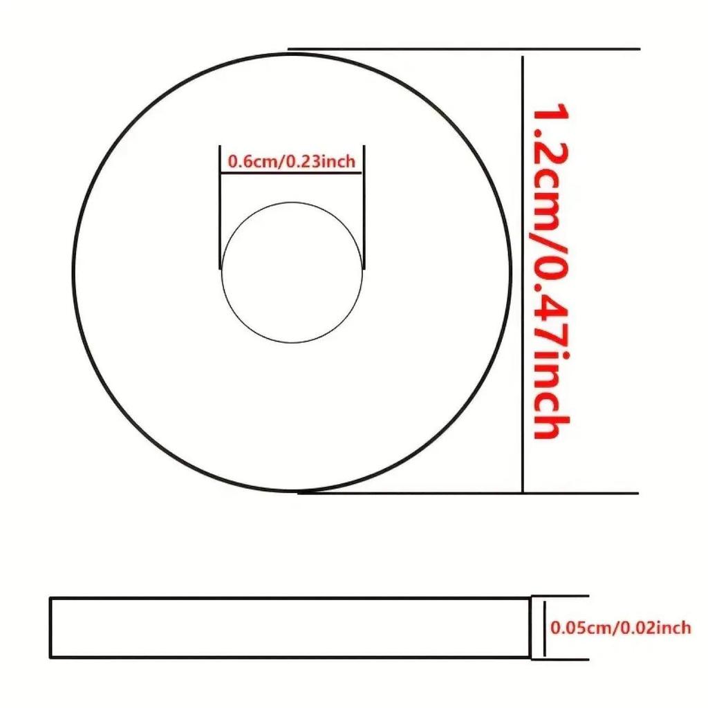 50 M6 Thickened 304 Stainless Steel Flat Washers for Indoor/Outdoor Use