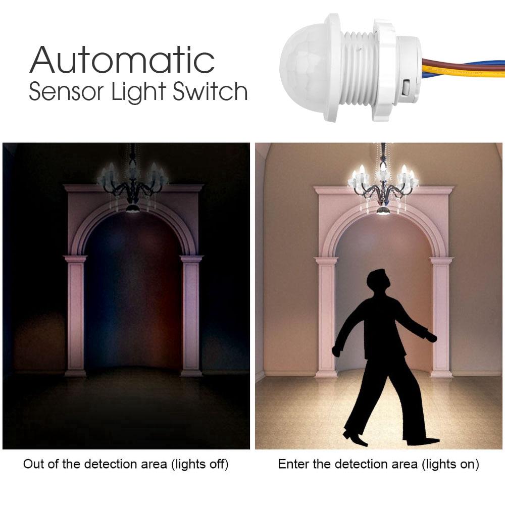 Body Induction PIR Detector Sensor Infrared Motion 110V LED Switch 220V Light Switch