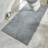 Belluna Toilet Mat, Long, Non-Slip, Antibacterial, Deodorizing, Durable, Single Item, Charcoal