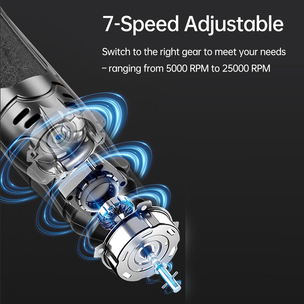 Mini Cordless Engraving Tool, 7 Speed Electric Tool Kit with 134 Accessories, Multi Purpose 12V Power Tool Set for