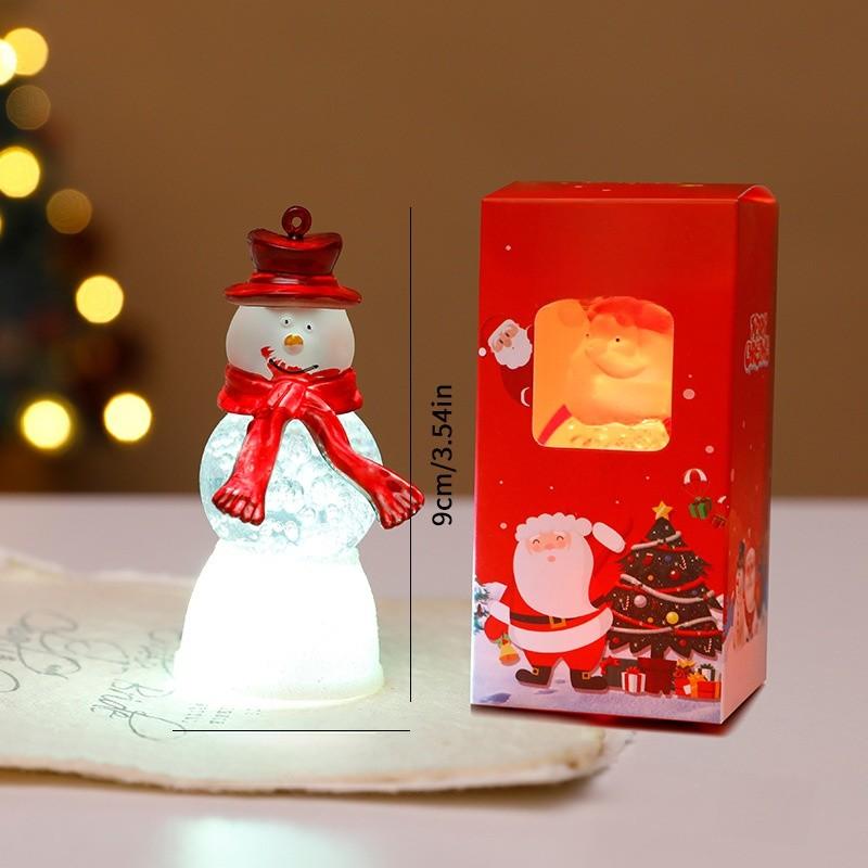 Christma Snowman Bubble Light Decor With Plastic Material For Holiday Festivities