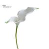 EVA Material Flowers Artificial Calla Lily Flowers, Flexible Branches Realistic Faux Flower, Retro Home Decor Soft Touch Fake Lilies for Wedding