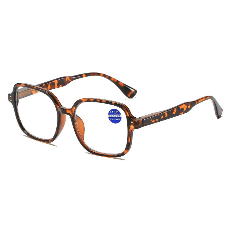 Oversize Frame Reading Glasses Anti Blue Light Presbyopia Transparent Women'S Reading Eyeglasses Hyperopia For Men +1.0 To +4.0