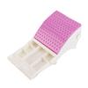 Dental Bur Cleaning Box 142 Holes High Low Speed Dustproof Environmentally Friendly Dental Bur Holder (Violet)