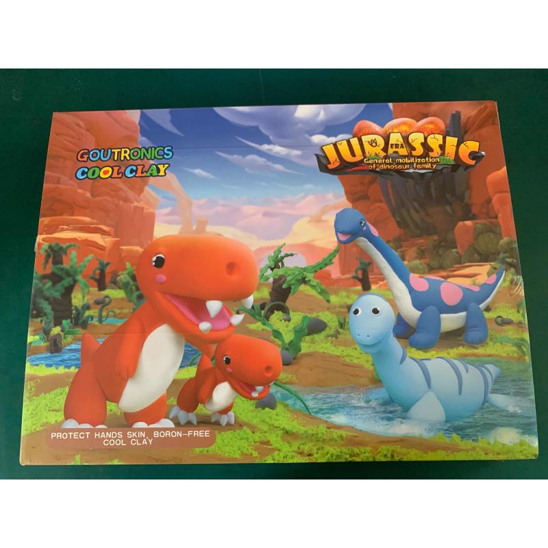 

1 коробка глины 12 тематических глиняных игрушек Dinosaur theme