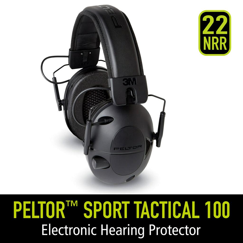 Peltor Sport Tactical 100 Electronic Hearing Protector by 3M (TAC100)