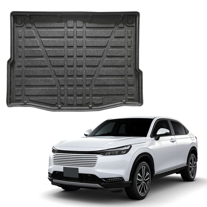 Custom Boot Liner - SCOUTT - Honda HR-V 3 Hybrid (since 2021) - Non-slip Black - High-density TPE - High Edges