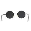 Fujiyama Stylish Round Frame Oval KIKI AKATUKI Black [meSmart] Glasses, Sunglasses, (Black Frame, Lenses)