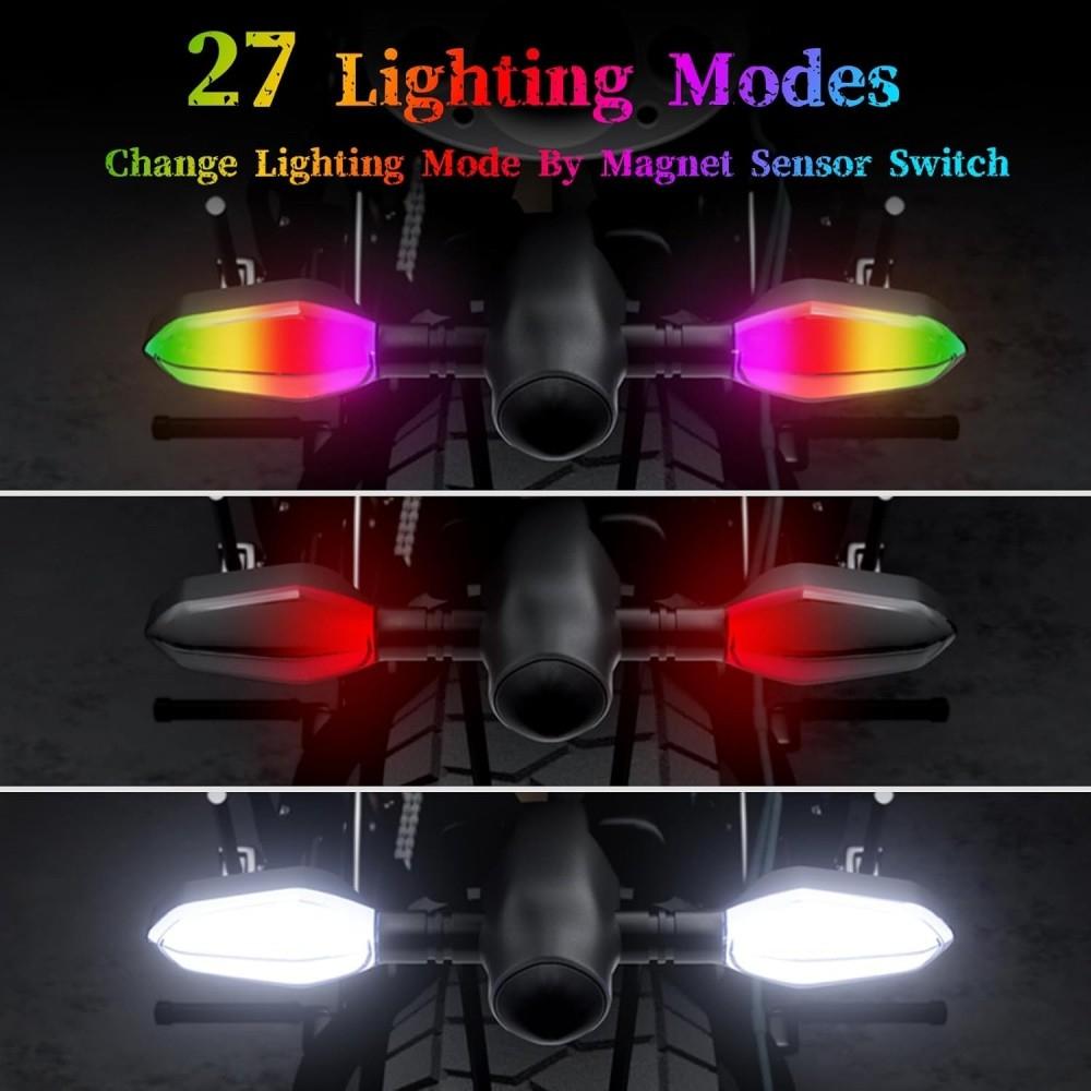 Sequential Flowing Motorcycle Led Turn Signal Blinker Running Light Indicators