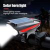 3 Modes Solar Bicycle Light Waterproof Night Riding Lamp LED Bike Front Lamp  Balance Bicycle