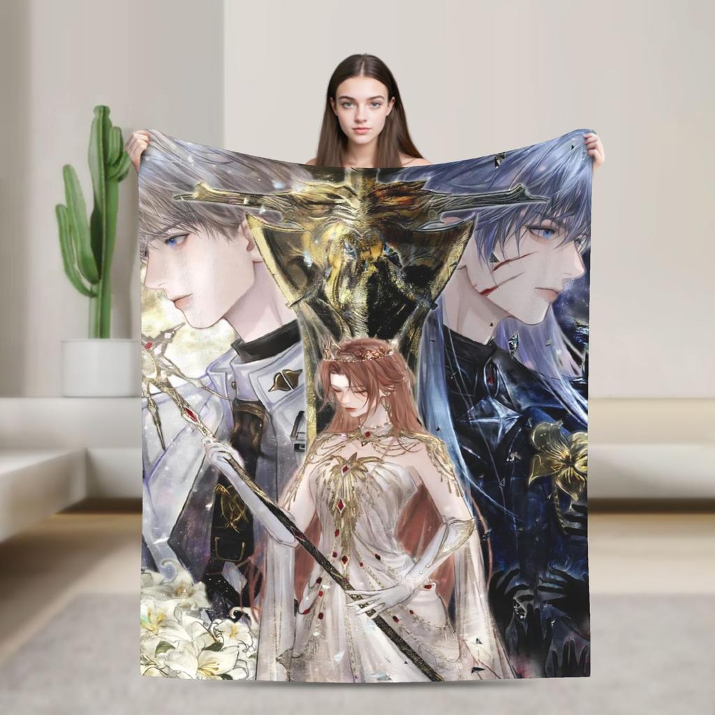 Love and Deepspace Rafayel Fuzzy Blanket Awesome Throw Blanket for Sofa Bedding Lounge 150*125cm Bedspread