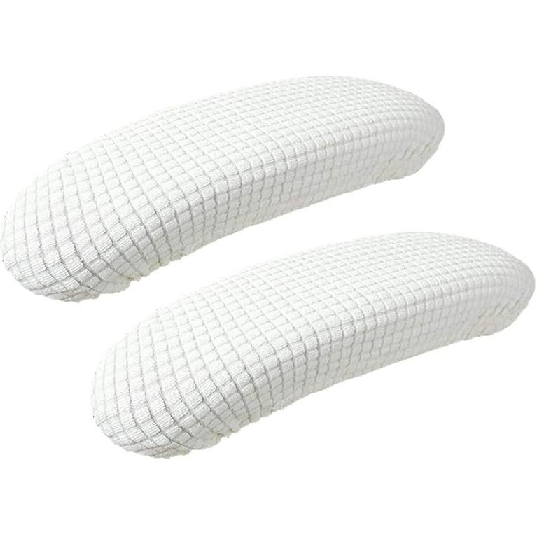 Armrest Slipcover Pads, Office Chair Arms Protector, Stretchable, Beige