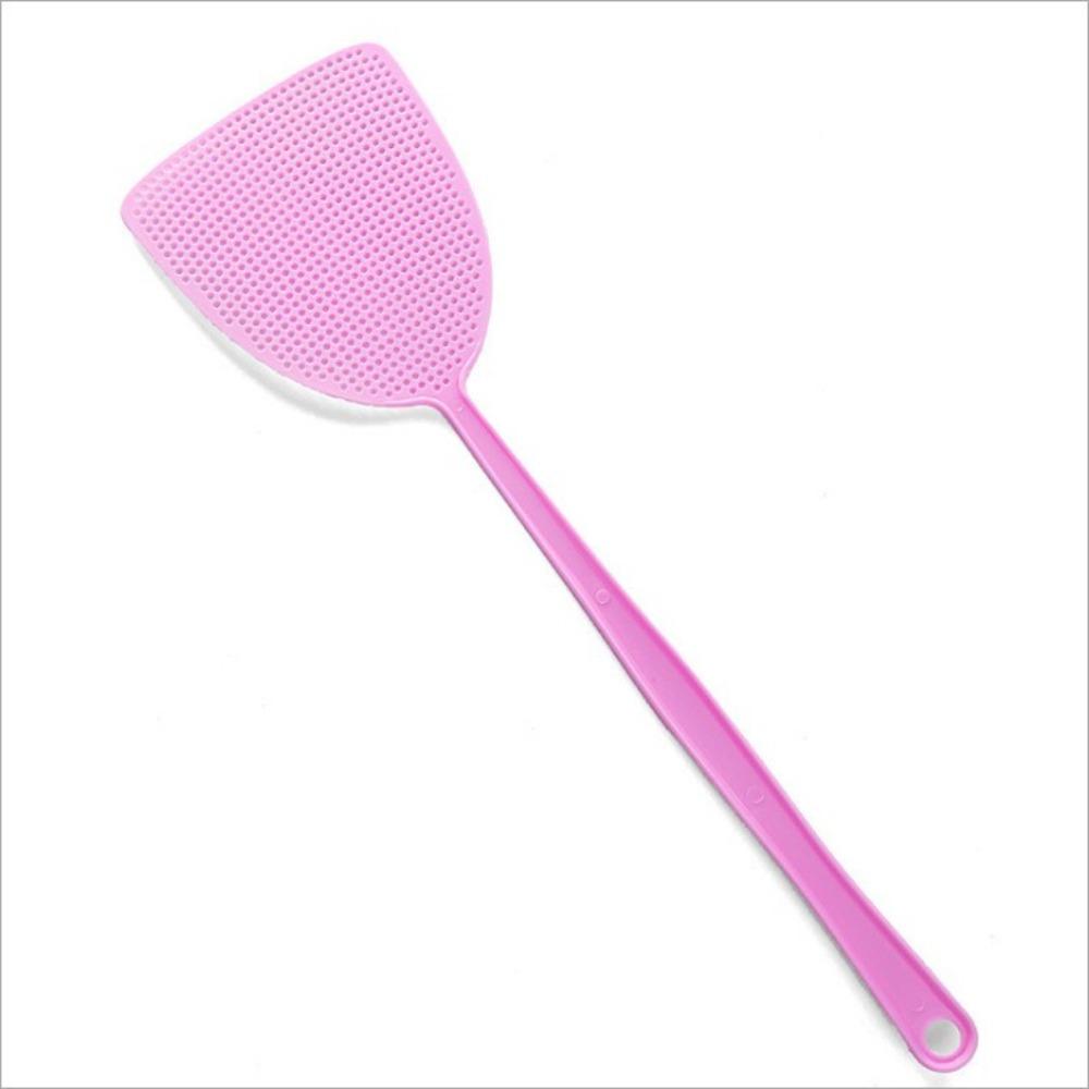 1PC Explosive Plastic Fly Swatter Household Manual Extended Handle Fly Swatter
