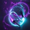 7 Colors 4 Modes 360 Degree Swivel Light Up LED Fiber Optic Whip for Rave Party Music Festival ( No Battery )