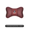 CXVA5 Car Seat Headrest Ice Silk Neck Pillow For BMW Performance F30 E90 E46 E60 X7 Car Interior Removable Washable Headrest Keychain