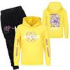 Children's Hooded Top And Pants Two-piece Tracksuit Set Long-sleeved Printed Sweatshirt Set
