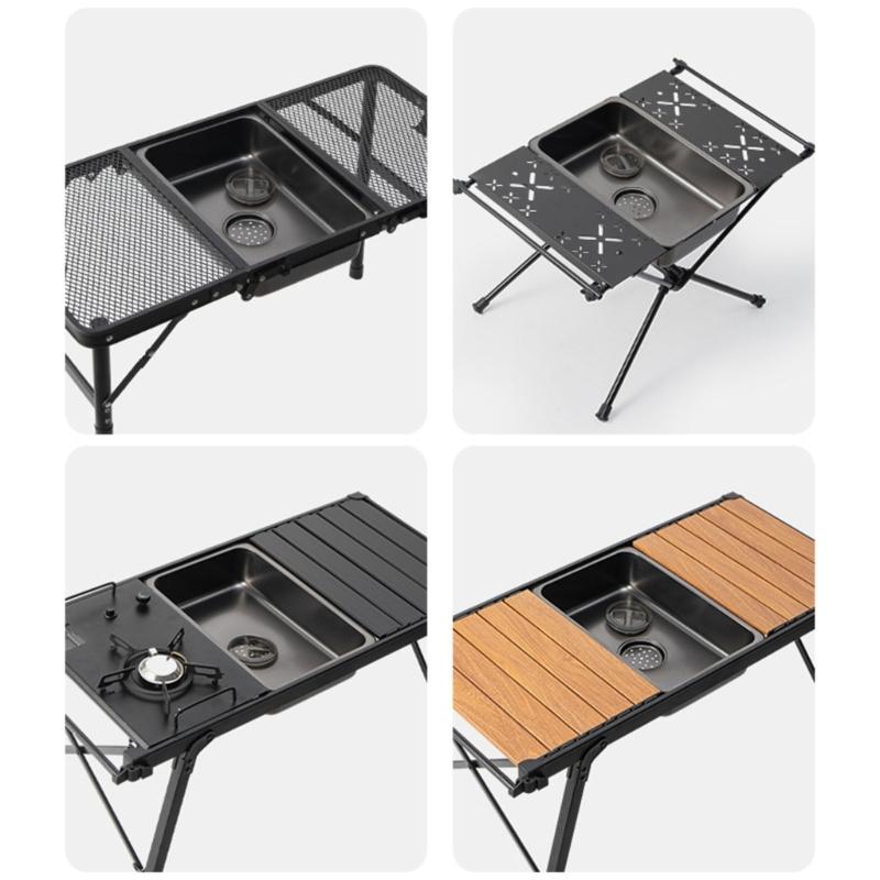 Dishwashing Sink Stainless Steels Wash Basin Picnics Wash Hand Washing Tank Outdoor Camping Kitchen Supply Easy To Use