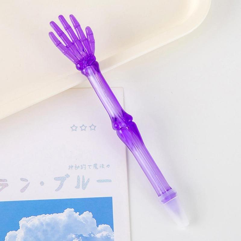 1Pc Creative Finger Bones Ballpoint Pen  Rock Paper Scissors Ball Pens Stationery Office School Supply Novelty Funny