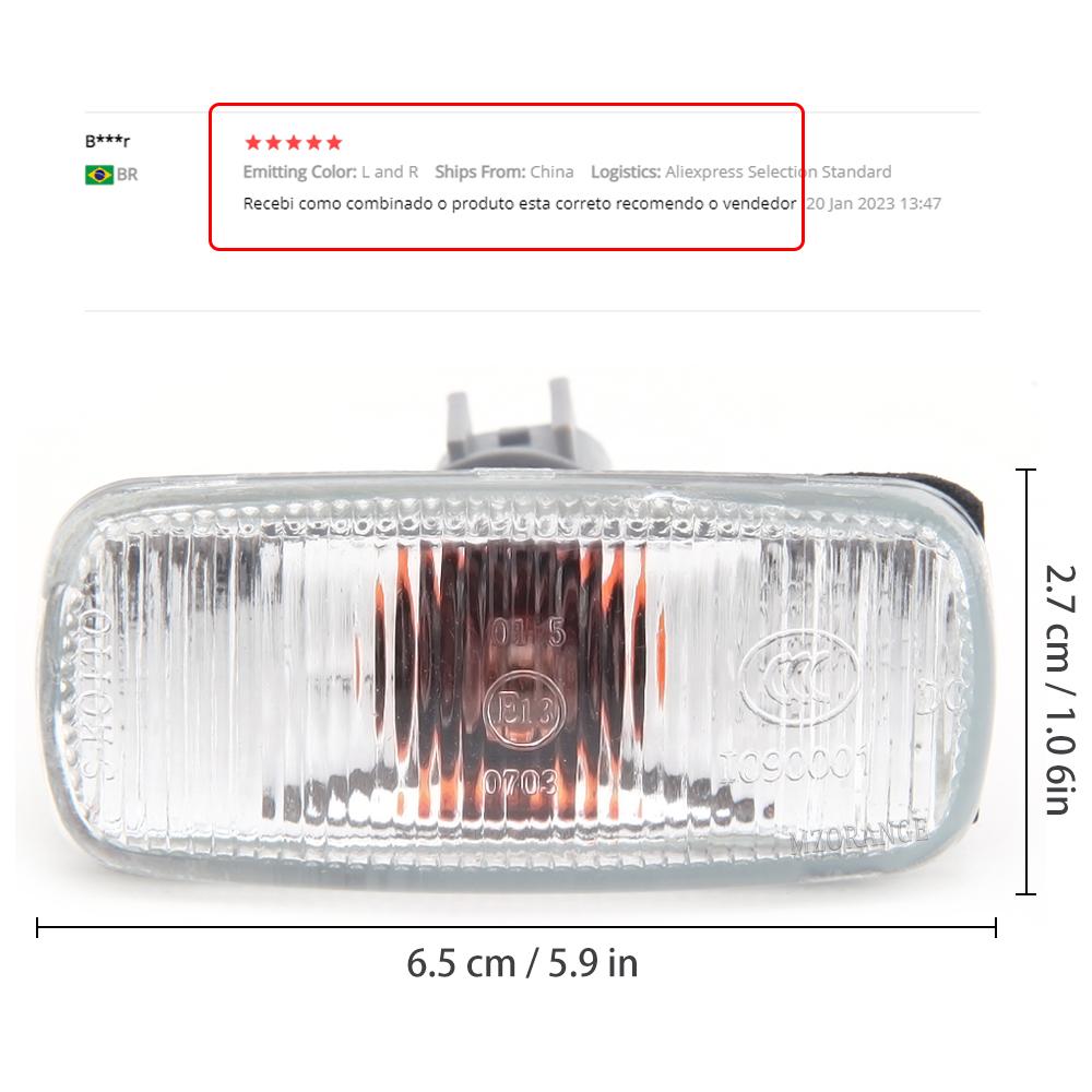 Side Marker Turn Signal Lamp for Chrysler 300C Side Repeater Lamp for JEEP Patriot Fender Signal for Dodge Journey Blinker