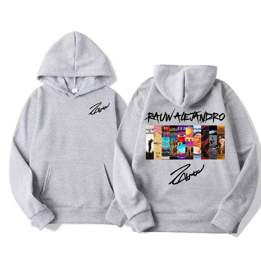 Rauw Alejandro Album Cover Print Hoodies Men's Clothing Fashion Hip Hop Street Sweatshirts Unisex Casual Fleece Oversized Hoodie
