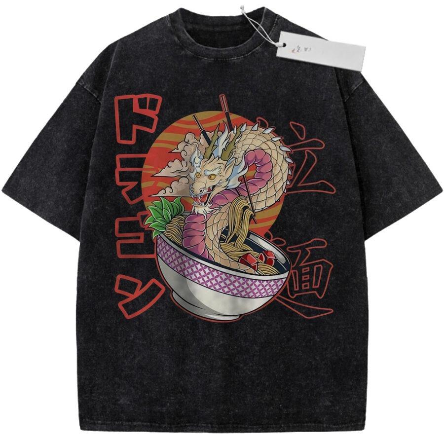 Unisex Washed Black Vintage Tshirt One Piece Luffy Gear Fourth Smile Highquality Fabric for Home Leisure Travel Shopping