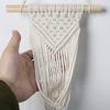 Creative Hand-woven Cotton Rope Storage Shelf, Modern Simple Household Decoration, Wooden Wall Ornaments