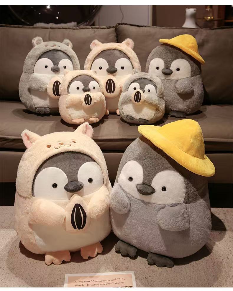 25/35/45 cm Penguin Baby Doll Simulation Plush Toy Handmade Doll Cartoon Anime Cute Pillow Cushion Home Decoration Children's Bi