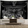 Tapiz de Ojo Psicodélico Colgante de Pared Bruja de la Muerte Mandalas Tapiz Arte Oscuro para Dormitorio Sala de Arte Decoración del Hogar