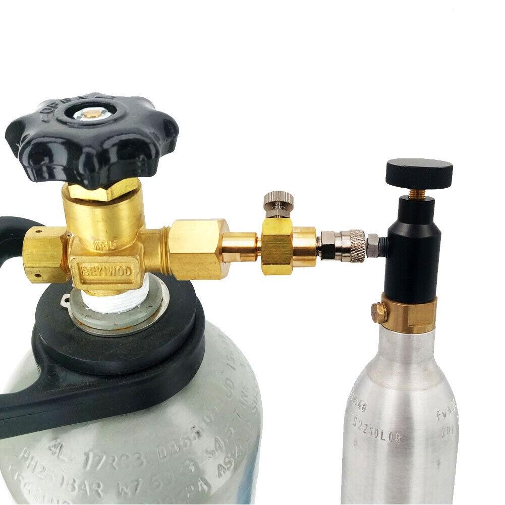 Carbonator Cylinder Tank Refill Adapter Fill Adaptor Filling Station