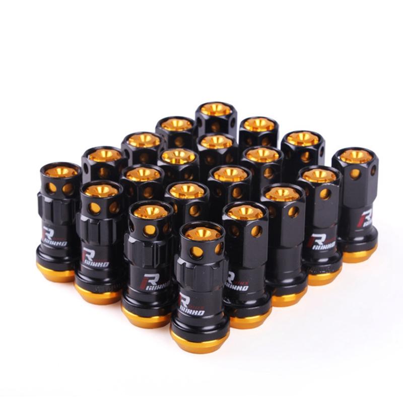 NEW High Quality R40 Style Steel Racing Wheel Lug Nuts Racing Composite Lock Lug Nuts with Security Key M12x1.5/1.25